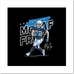 Christian Mccaffrey Carolina Player Map Posters and Art